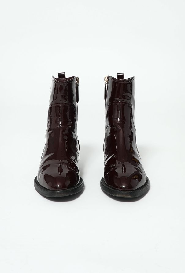 Chanel 2019 Patent 'CC' Boots - 3