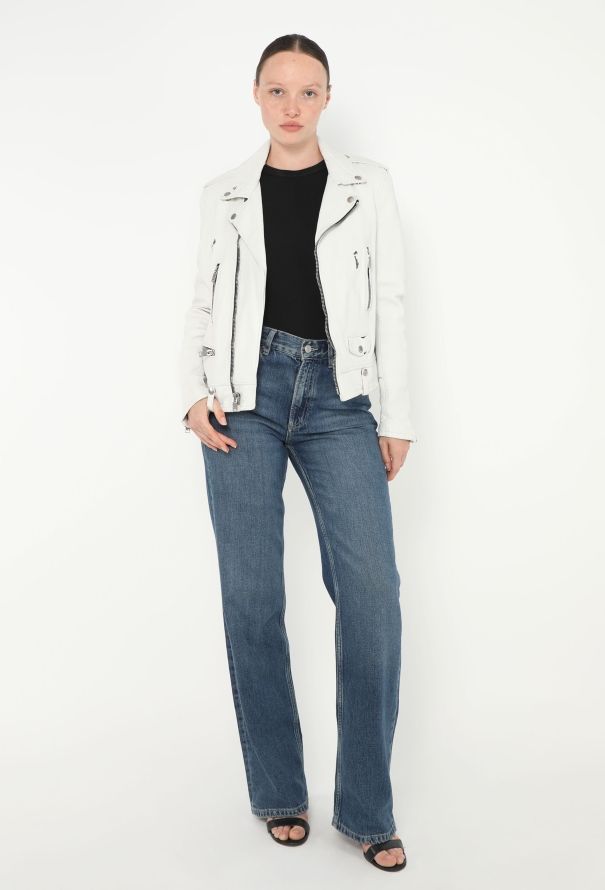 Saint Laurent S/S 2016 Distressed Leather Biker Jacket - 5