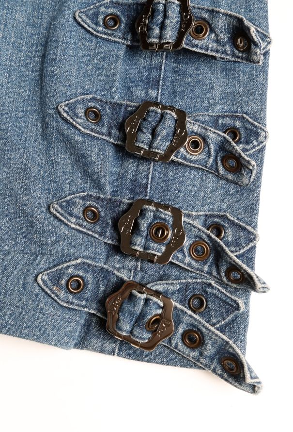 Dior 2003 Buckled Eyelet Jeans - 5