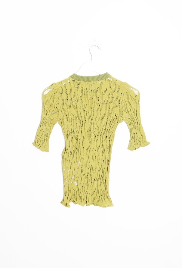 Louis Vuitton 2015 Intarsia Knit Top Green - 7