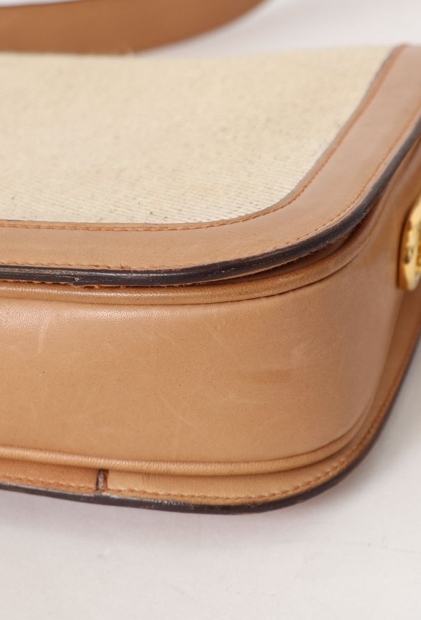 Céline Vintage Canvas Triomphe Shoulder Bag - 9