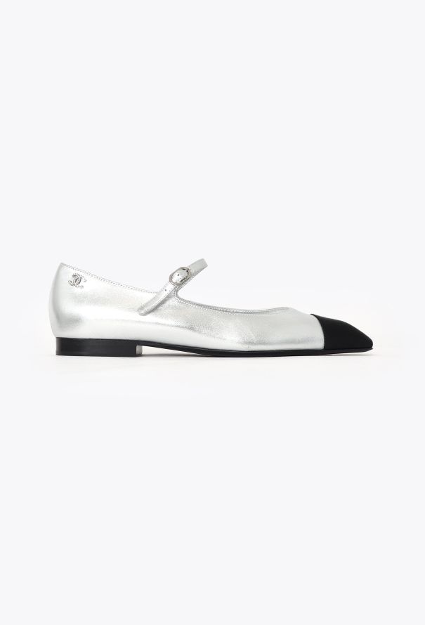 Chanel 2024 Metallic Mary Jane Ballerinas - 1