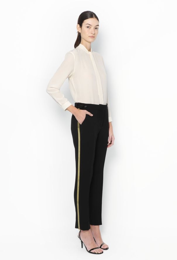 Céline Metallic Side-Stripe Trousers - 1