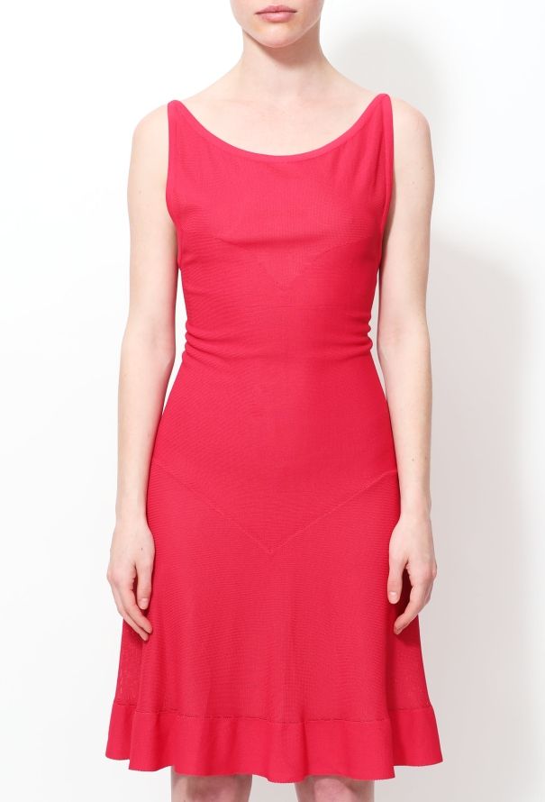 Alaïa Fluted Open Back Dress - 2