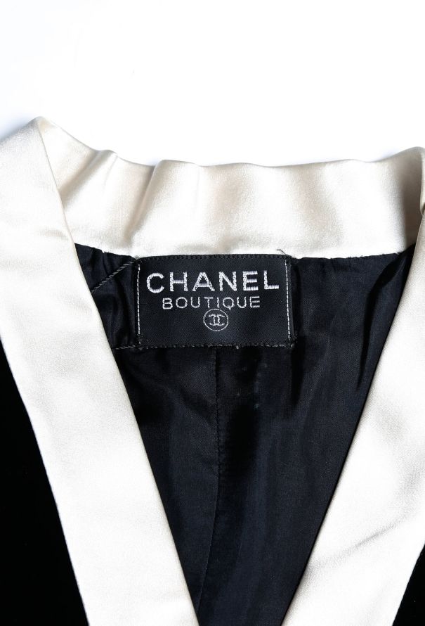 Chanel Timeless F/W 1986 Velvet 'CC' Dress - 5