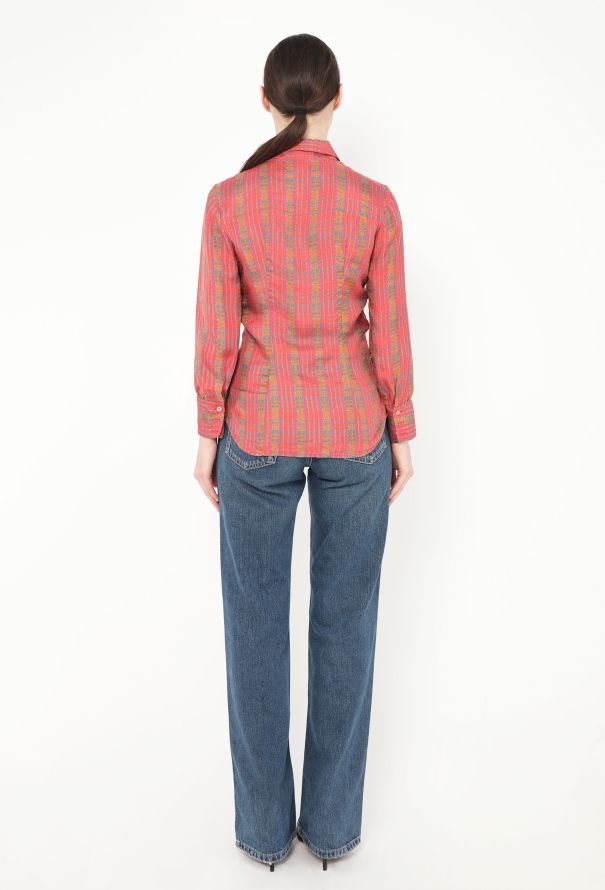 Prada Geometric Printed Silk Shirt - 5