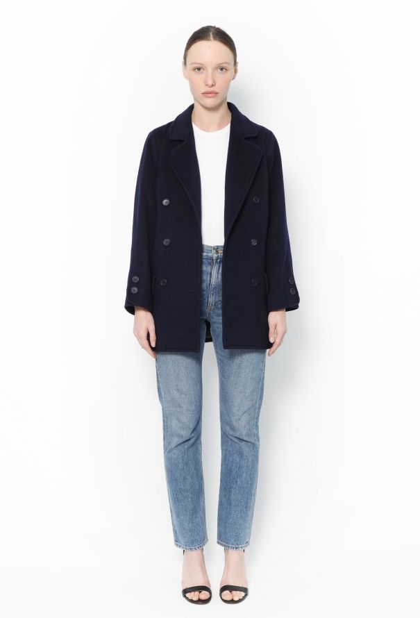 Saint Laurent Late '60s Classic Wool Peacoat - 3