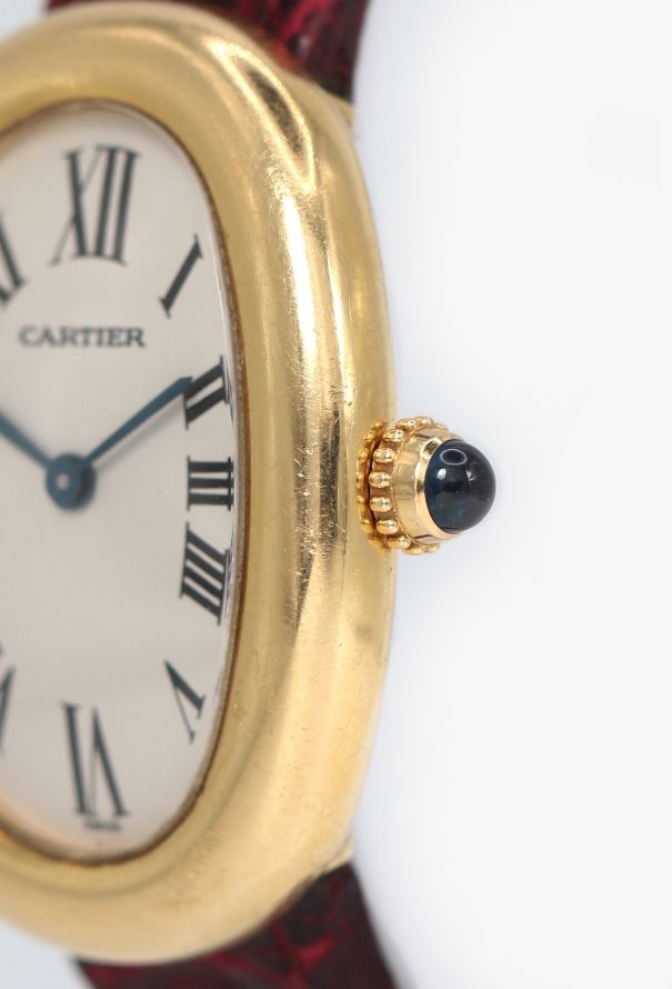 Cartier 18k Yellow Gold Baignoire Watch - 4