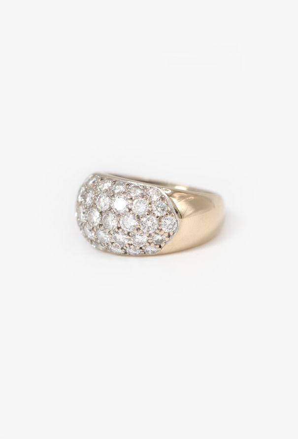 Vintage Fine Jewelry 18k Gold & 1.5 Carats Diamond Band Ring - 3