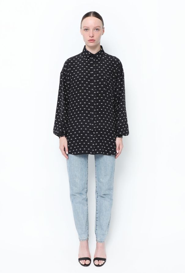Balenciaga Monogram Silk Tunic - 2