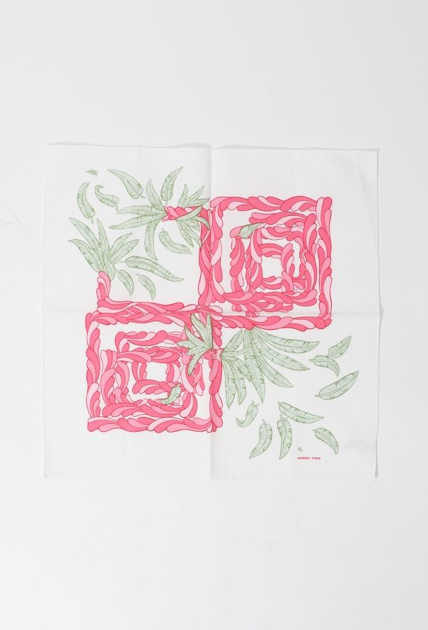 Hermès Graphic Floral Printed Napkin Set - 2