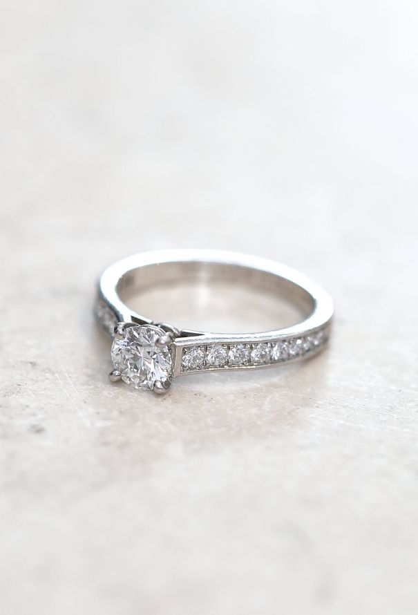 Cartier Platinum & Diamond Solitaire Ring - 3