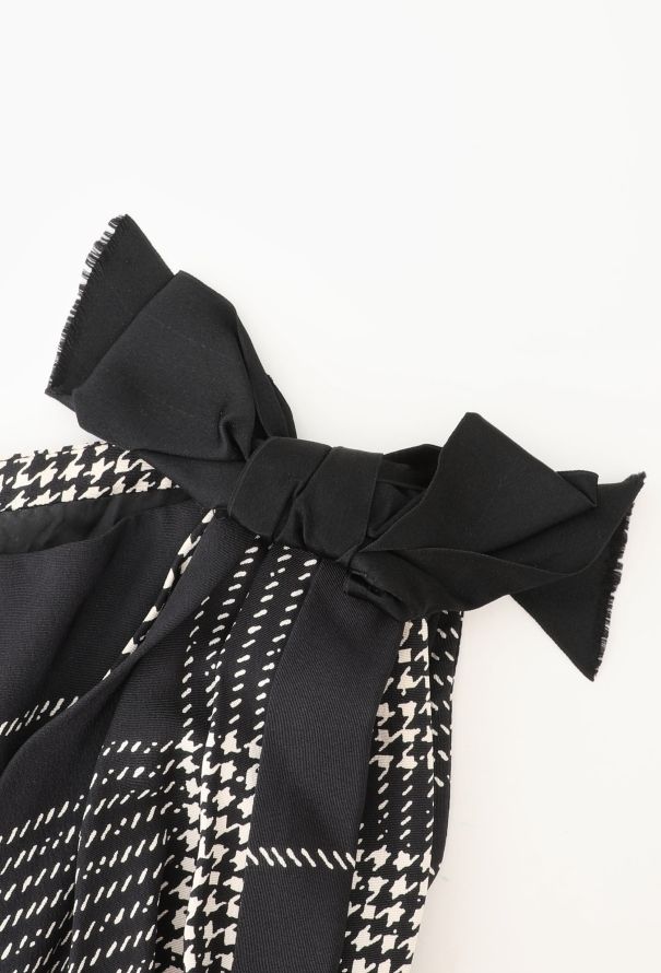 Pierre Cardin Silk Houndstooth Dress - 10