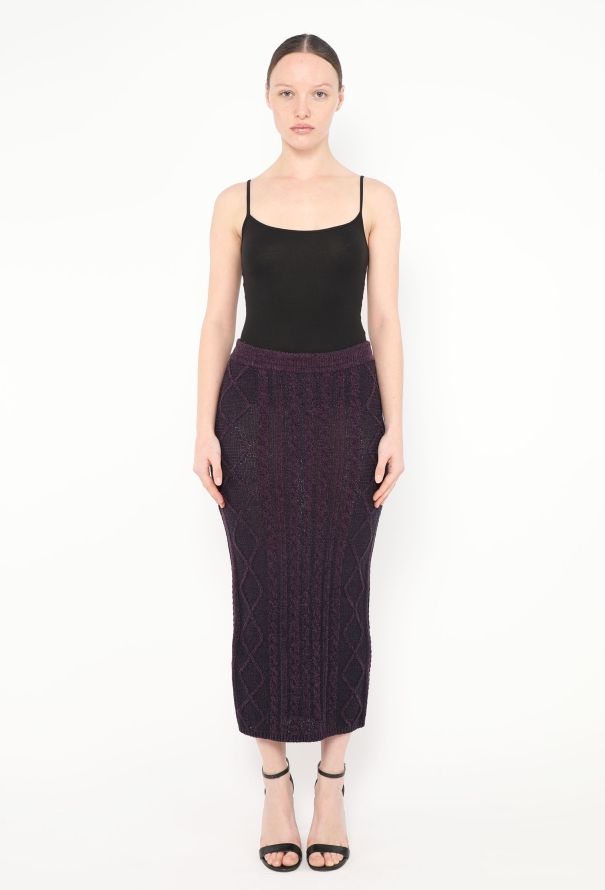 Gianni Versace F/W 1993 Cable-Knit Chenille Ensemble - 5