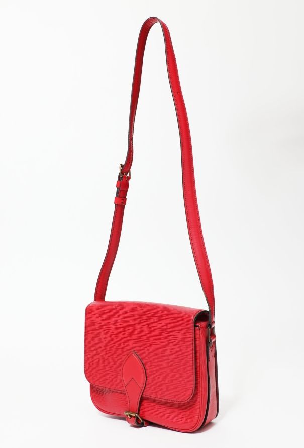 Louis Vuitton Red Epi Cartouchiere Bag - 3