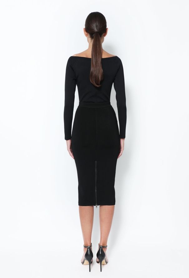 Alaïa '90s Knit Bodysuit & Skirt Ensemble - 4