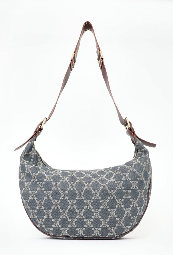 Céline Denim Triomphe Crossbody Bag - 5