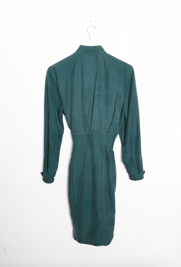 Thierry Mugler Early '90s Asymmetrical Buckled Silk Dress - 8
