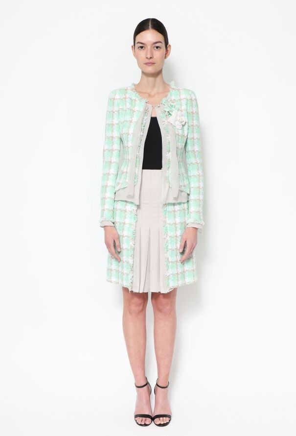 Chanel 2004 Tweed Chiffon Ensemble - 5