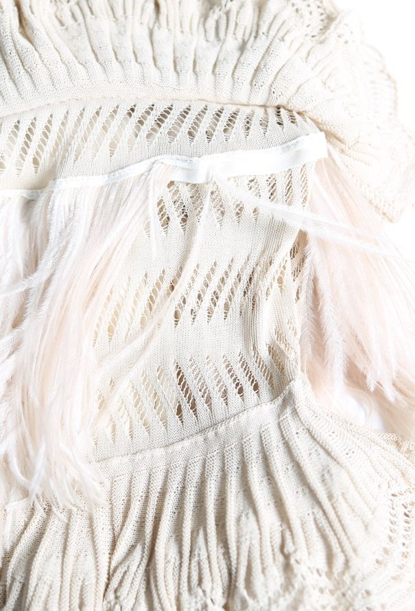 Dior F/W 2011 Ostrich Feather Trim Dress - 6