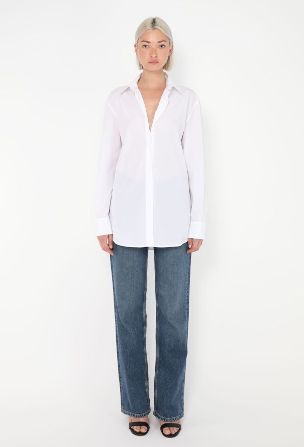 The Row 2023 Derica Tailored Poplin Shirt - 1
