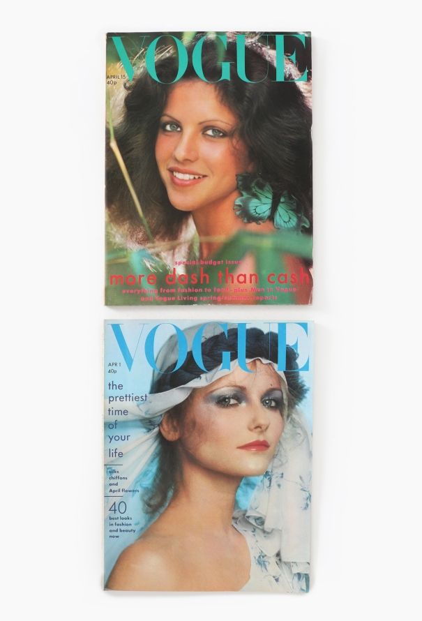 VOGUE UK 1975 April Double Issue Set - 1