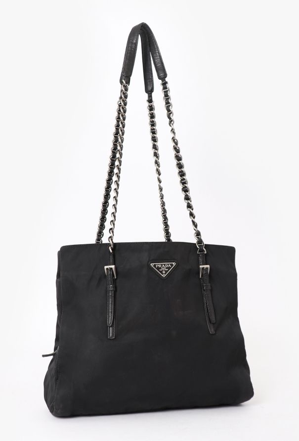 Prada Black Nylon Tote Bag - 2