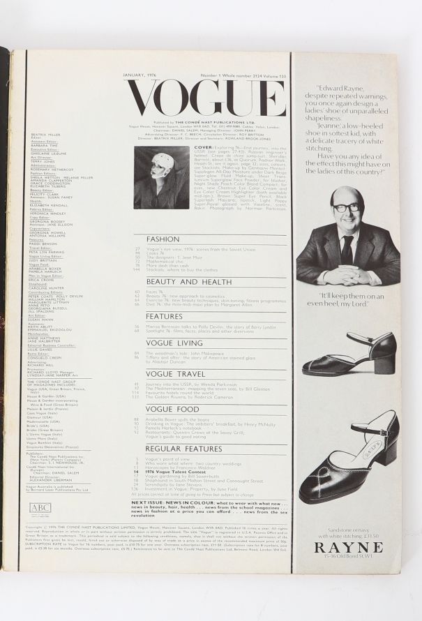 VOGUE UK 1976 David Bailey & Parkinson Cover Set - 6