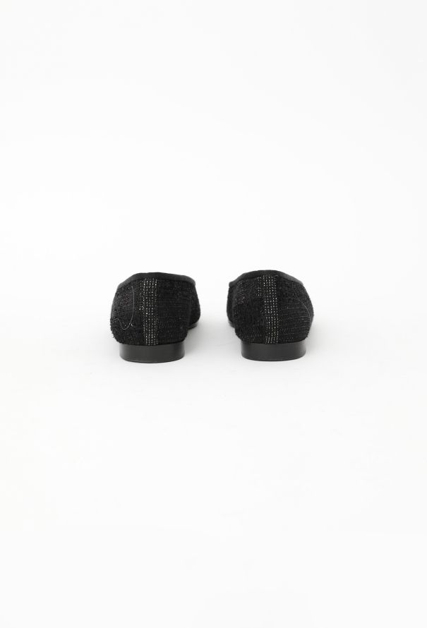 Chanel Iridescent Tweed 'CC' Ballerinas - 5