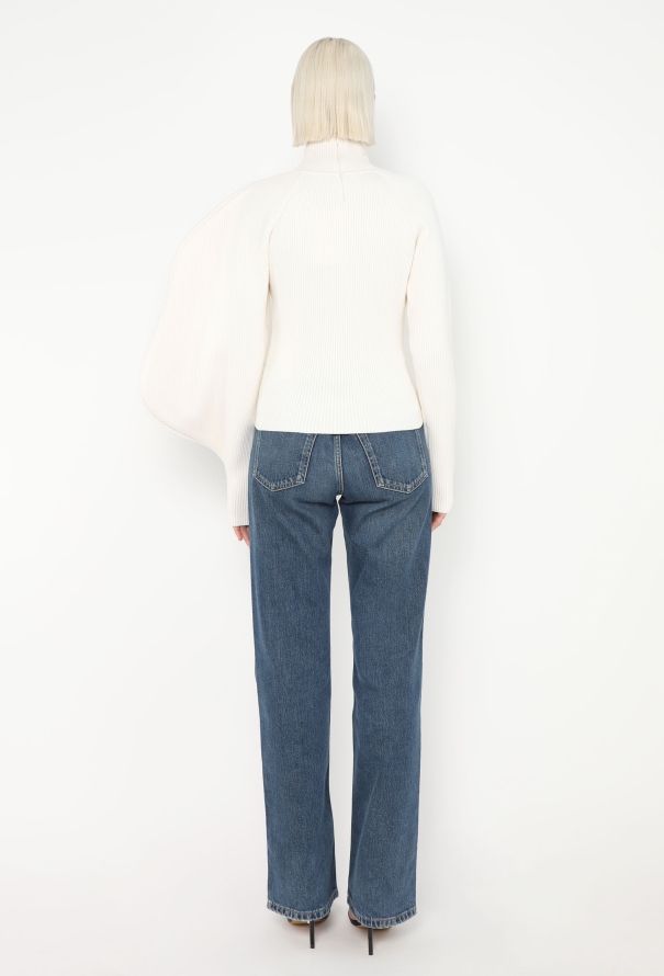 Alaïa F/W 2023 Asymmetrical Ribbed Sweater - 4