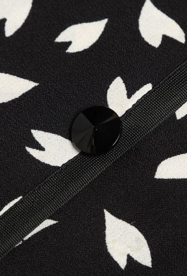 Saint Laurent S/S 1979 Crêpe Heart Print Ensemble - 10