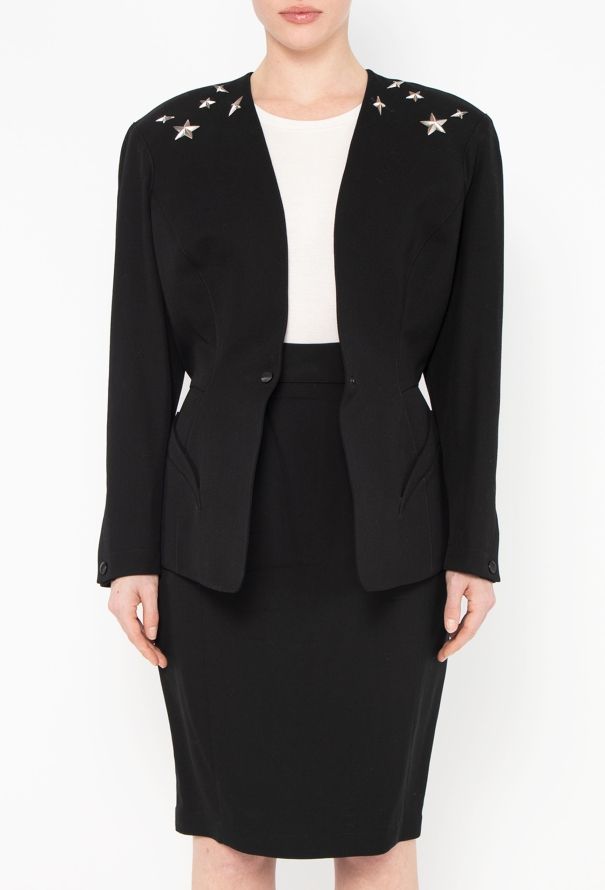 Thierry Mugler F/W 1990 Cinched Star Embellished Ensemble - 3