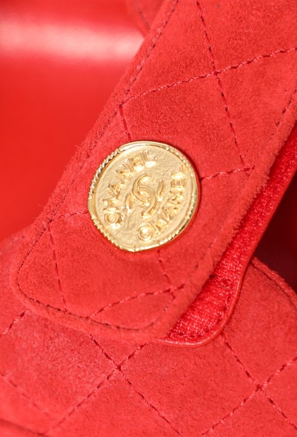 Chanel 2022 Suede 'CC' Dad Sandals - 7