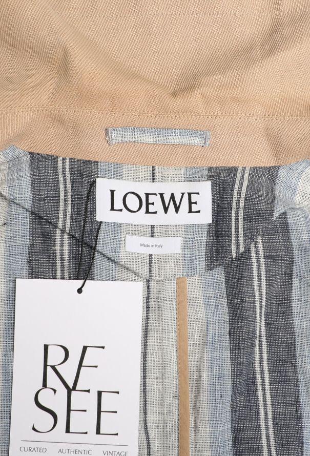 Loewe Belted Linen Trench Coat - 7