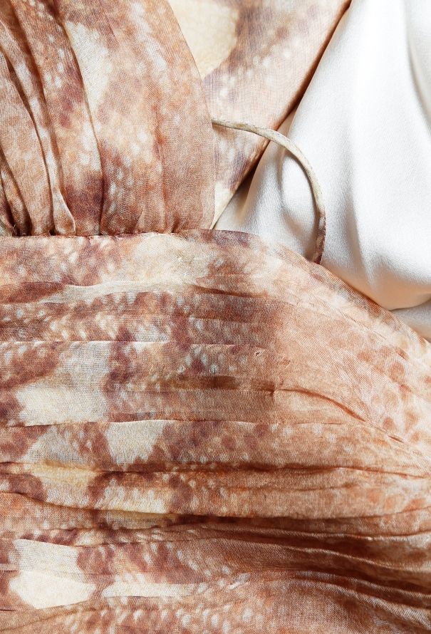 Christian Dior Galliano's Python Print Chiffon Dress - 5