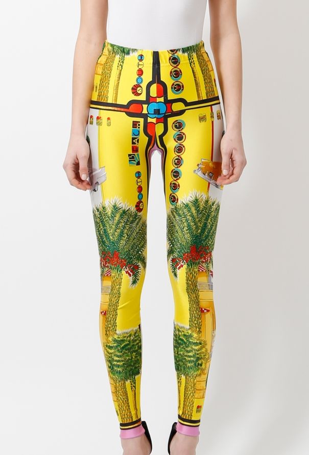 Gianni Versace 1991 "Miami" Print Leggings - 4