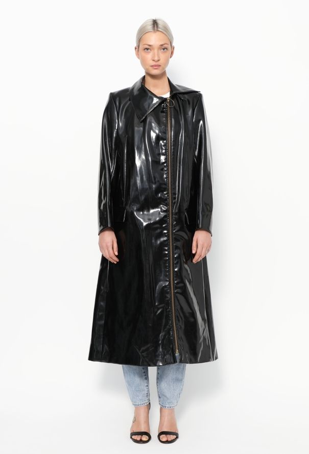 Iconic Pierre Cardin '70s Vinyl Trench Coat - 4