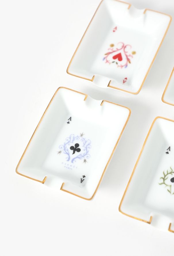 Hermès Bridge Porcelain Ashtray Set - 3