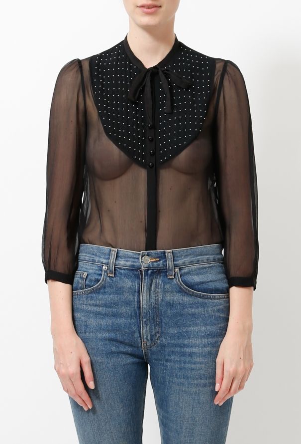Chloé F/W 2005 Beaded Blouse - 1