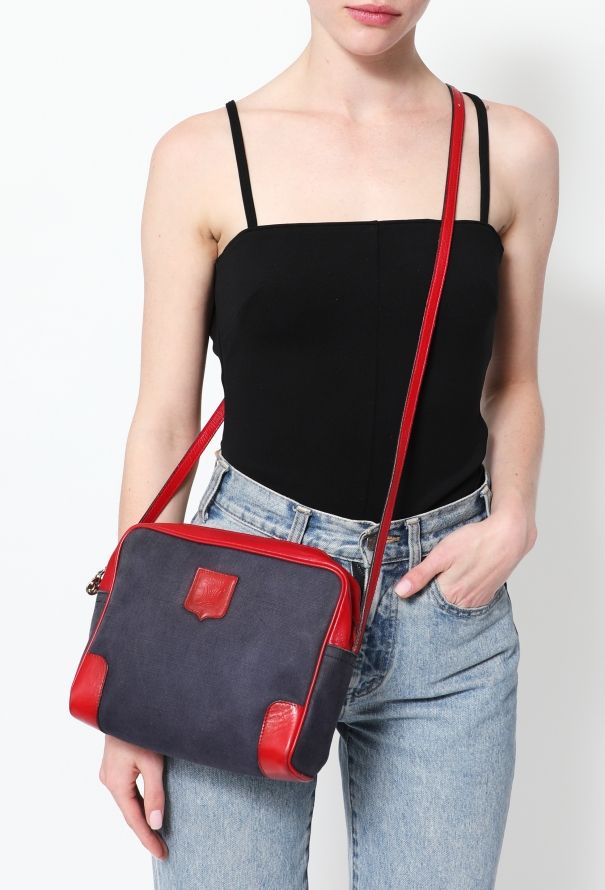 Céline '70s Canvas Triomphe Crossbody Bag - 2