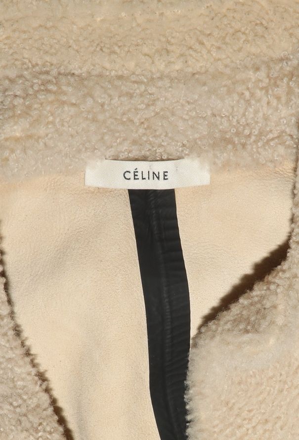 Céline Teddy Shearling Belted Coat - 7