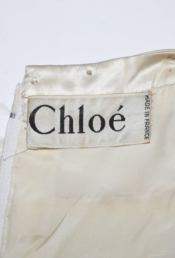 Chloé RARE 1960s Marabou Feather Dress - 8