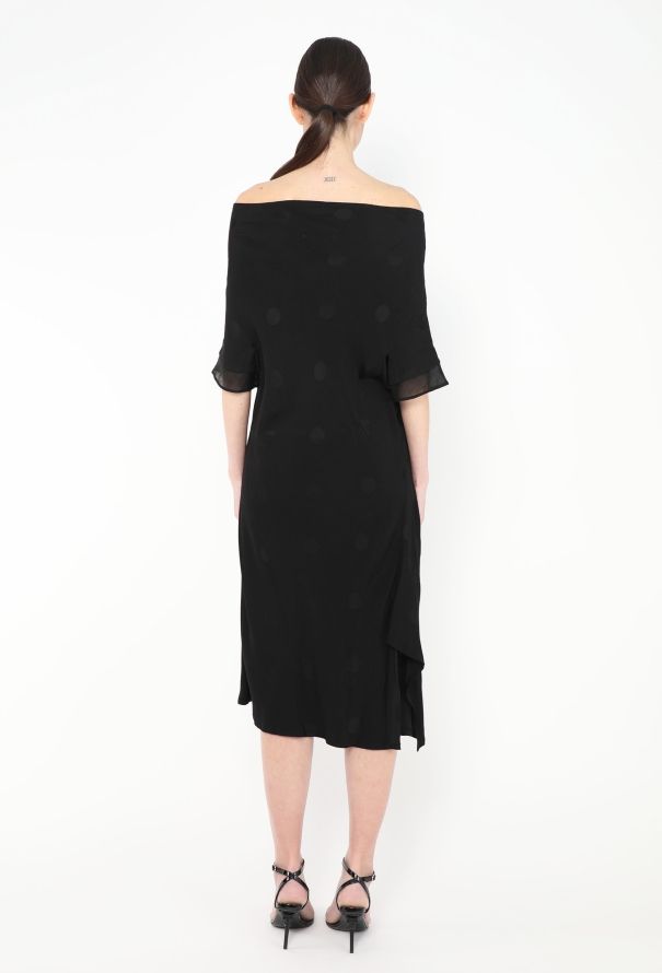 Yohji Yamamoto 2020 Draped Polka Dot Dress - 5