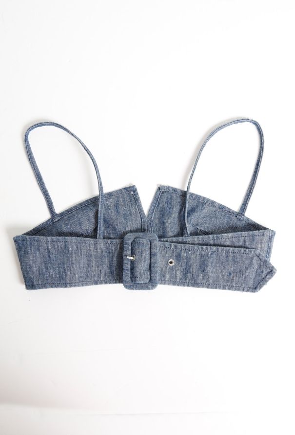 Marques Almeida S/S 2016 Denim Bralette - 6