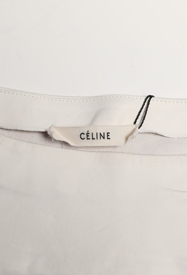 Céline Leather & Cotton Marinière Top - 4
