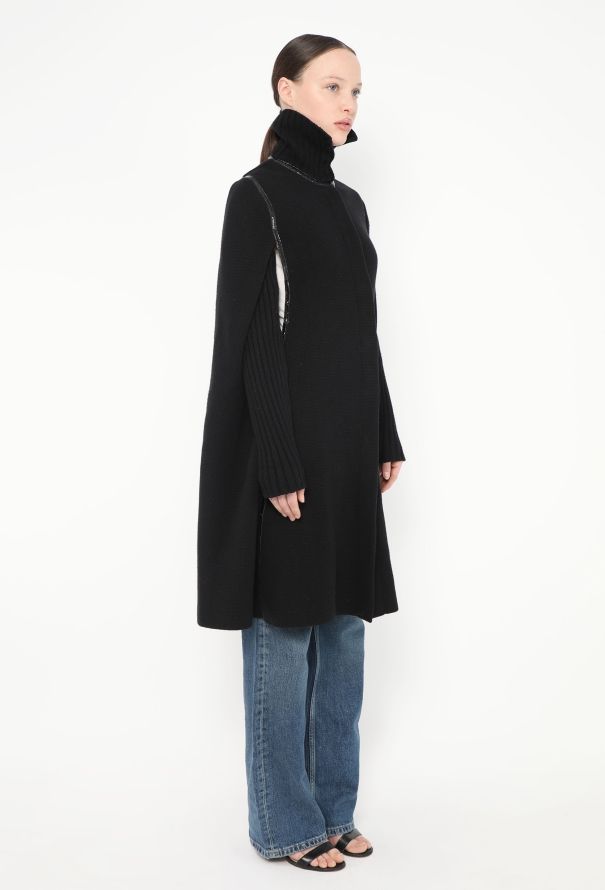 Alexander McQueen Ribbed Knit Cape - 5