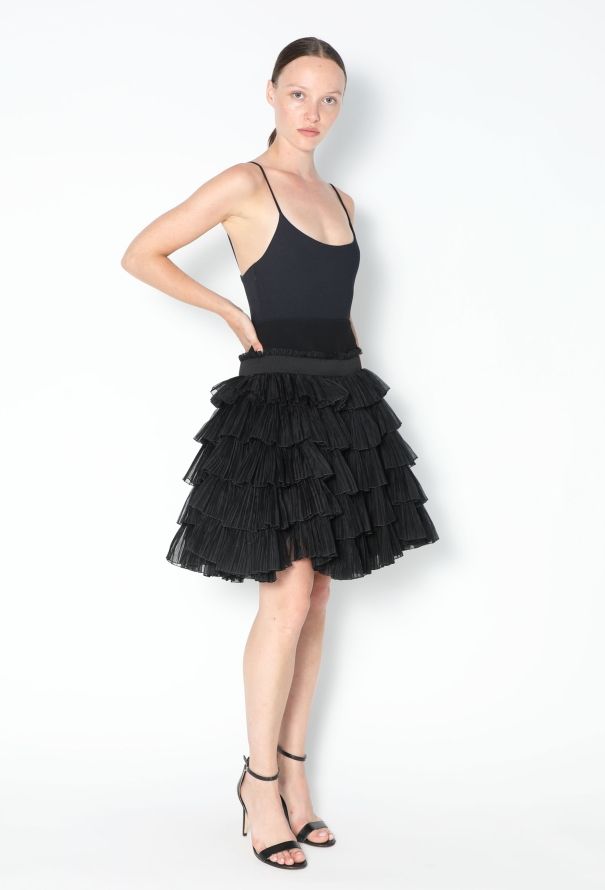 Balenciaga Resort 2009 Tiered Silk Skirt - 3