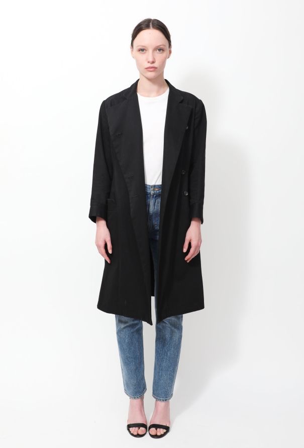 Yohji Yamamoto Belted Wrap Trench Coat - 3