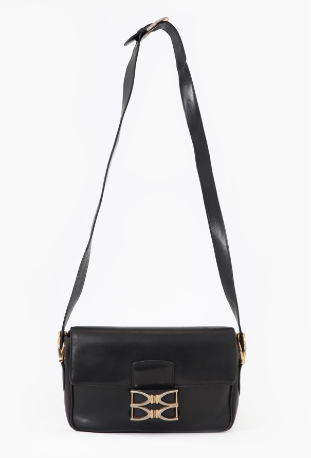 Céline '70s Black Box Shoulder Bag - 1