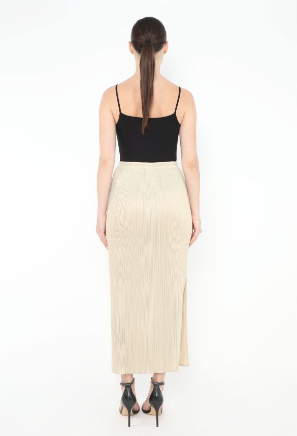 Issey Miyake Pleats Please Classic Slit Skirt - 4
